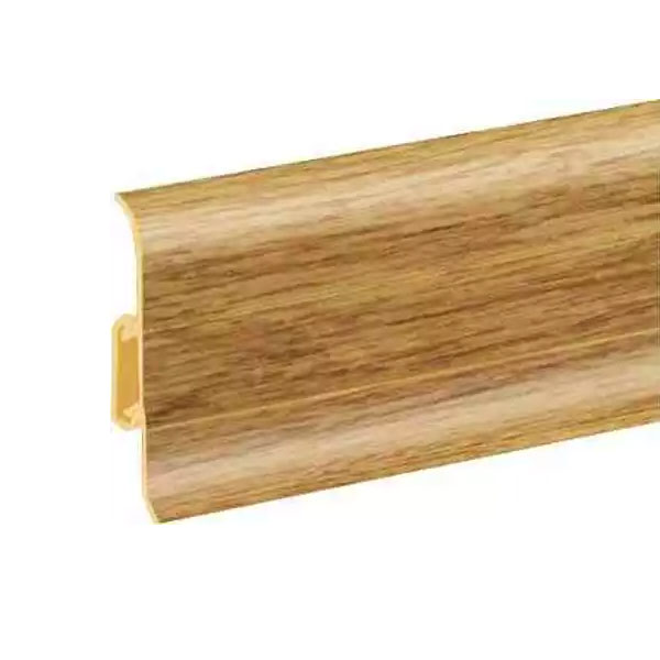 Oak Nevada PVC Skirting Board & Flexible Edges with Cable Cover Accessories
