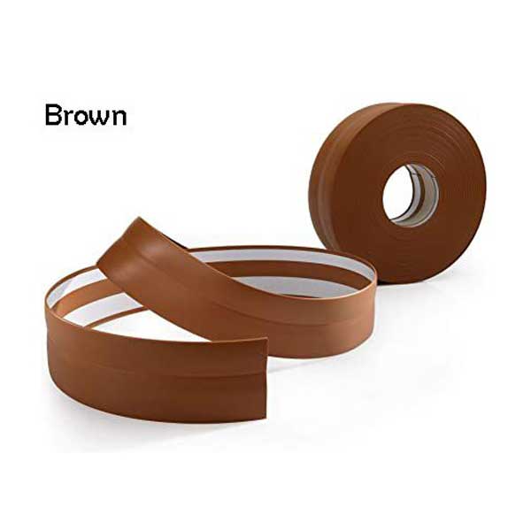 PVC Flexible Skirting Board Strip 25m Long Self Adhesive For Floor Wall Joint
